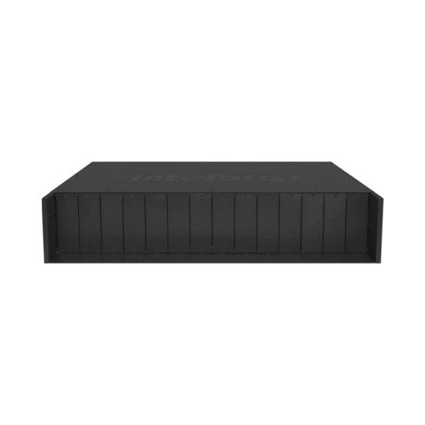 Chassi para conversor de mídia Intelbras KX 1400 R para rack 19 com fonte integrada e proteção contra surtos - Foto 3