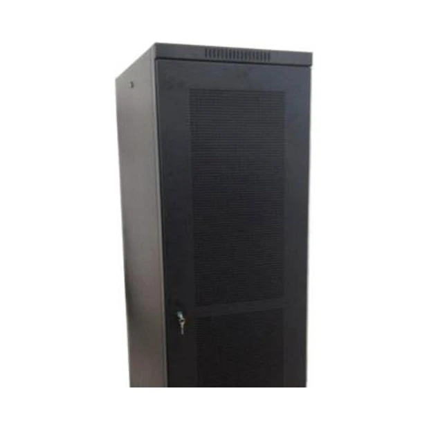 Rack de piso HEPSO 44U preto com porta frontal perfurada e profundidade de 670 mm para equipamentos de telecomunicações - Foto 3