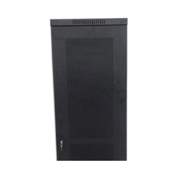 Rack de piso HEPSO 36U desmontado preto com porta frontal perfurada e profundidade de 670 mm - Foto 2
