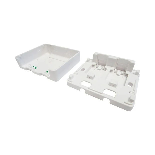 Tomada de superfície Secon 2 portas RJ-45 branca com design discreto para instalações práticas e rápidas - Foto 2