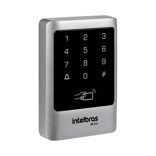 Controle de acesso Intelbras SA 211 125 kHz com teclado touch screen e gabinete metálico resistente IP 66 - Foto 2