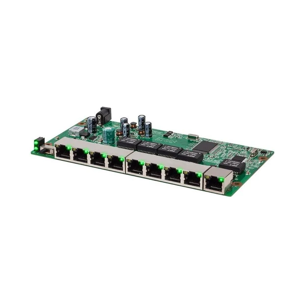 Switch PoE reverso Intelbras SF 910 PAC 8 portas Fast Ethernet com 1 porta Gigabit e proteção contra surtos elétricos - Foto 3