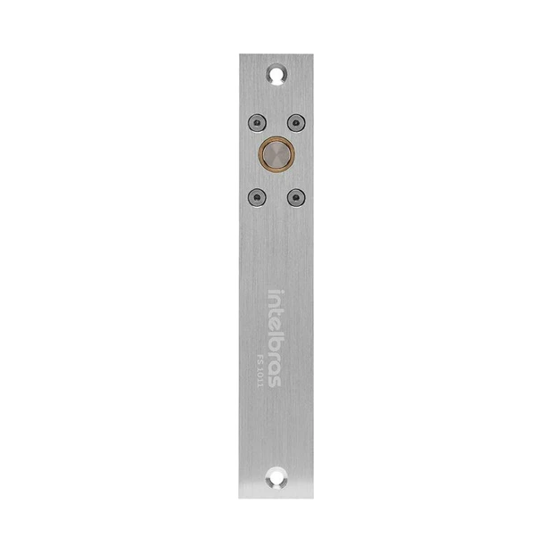 Fechadura solenoide Intelbras FS 1011 em alumínio com acabamento em aço inox 304 e modo fail safe - Foto 2