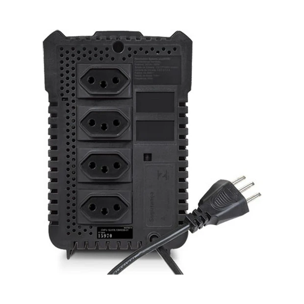 Estabilizador SMS Revolution Speedy New Generation 300 VA bivolt automático com 4 tomadas e plástico antichama - Foto 3