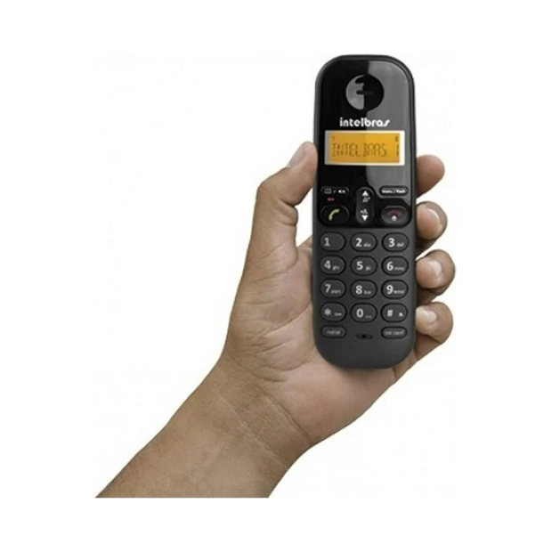 Telefone sem fio digital Intelbras TS 3110 preto com design ergonômico e tecnologia DECT 6.0 para chamadas nítidas - Foto 4