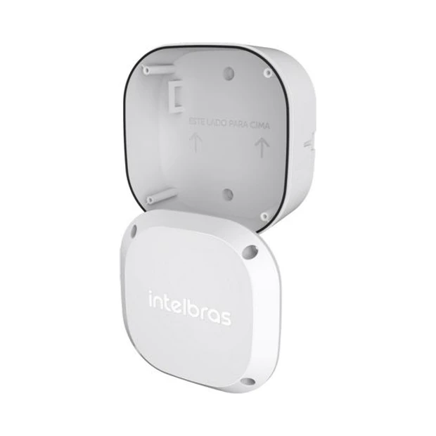 Caixa para CFTV Intelbras VBOX 1100 E em plástico resistente com grau de proteção IP66 e gancho de sustentação - Foto 4