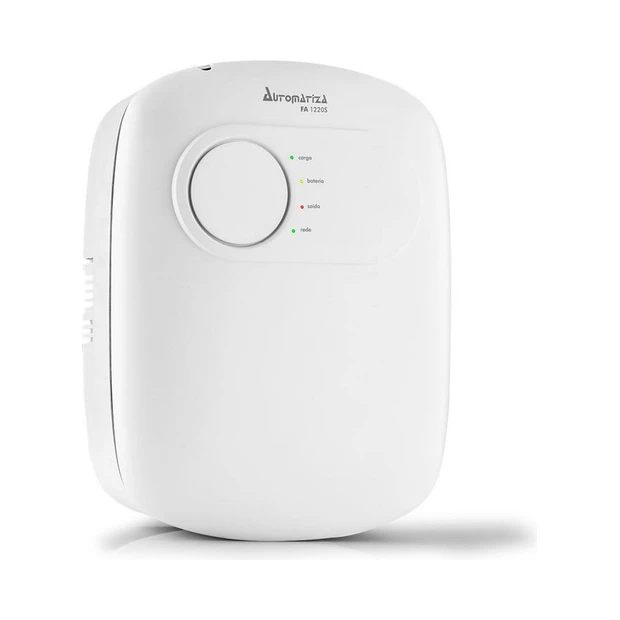 Fonte de alimentação ininterrupta Intelbras FA 1220S com corrente de saída de 2 A e design discreto em gabinete plástico branco - Foto 2