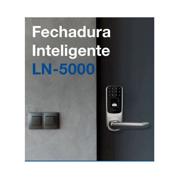 Fechadura digital inteligente NICE LN 5000 com design harmônico e controle via smartphone - Foto 3