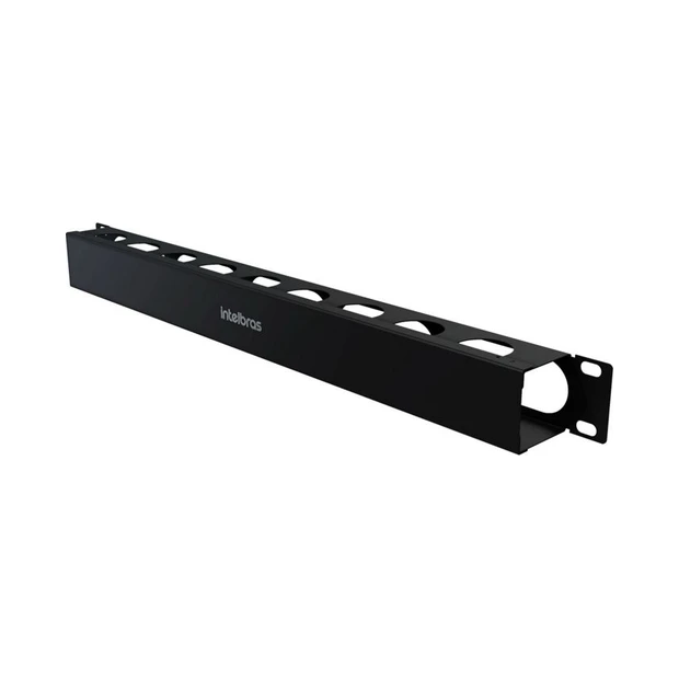 Organizador de cabos horizontal Intelbras OCH1U 40mm em aço com pintura eletrostática para racks - Foto 2