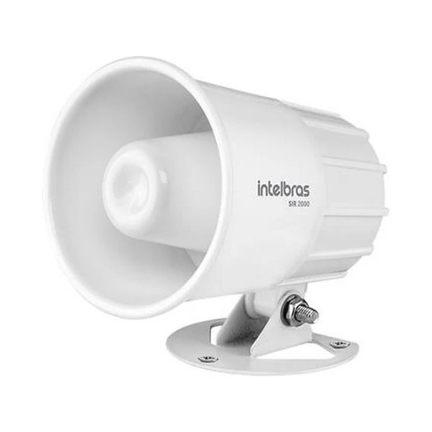 Sirene Intelbras 115 dB Sir 2000 branca com design magnético e resistente a UV para sistemas de segurança - Foto 2