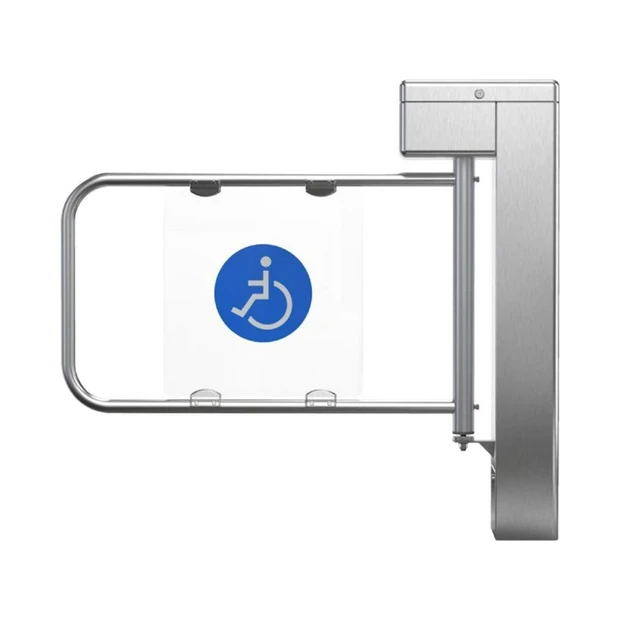 Catraca Control iD iDBlock inox com biometria, display touchscreen de 7 polegadas e urna coletora - Foto 2