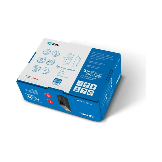 Controlador de biometria HDL RFID/BLE com suporte para 3000 usuários e conectividade Bluetooth e Wi-Fi - Foto 6