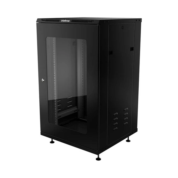 Rack de piso desmontável Intelbras RPD 2057 preto com 20U de altura e 570mm de profundidade - Foto 3