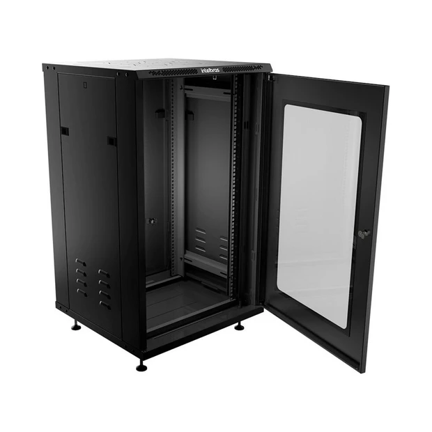 Rack De Piso 20ux19px570mm Desmontado Preto Intelbras