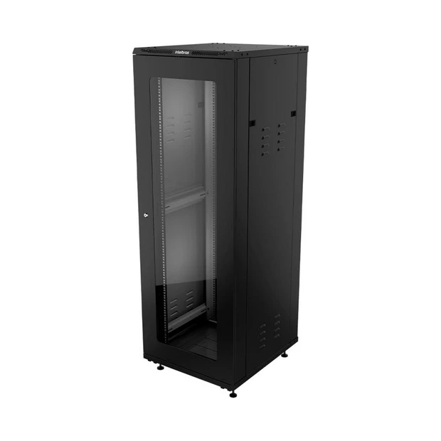 Rack de piso Intelbras RPD 3667 desmontado preto com capacidade de 36U e profundidade de 670mm - Foto 3