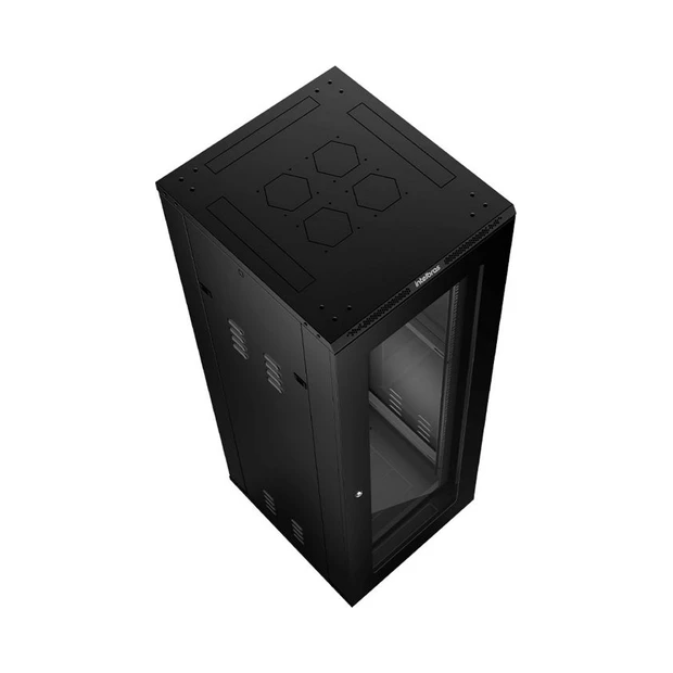 Rack de piso Intelbras RPD 3667 desmontado preto com capacidade de 36U e profundidade de 670mm - Foto 5