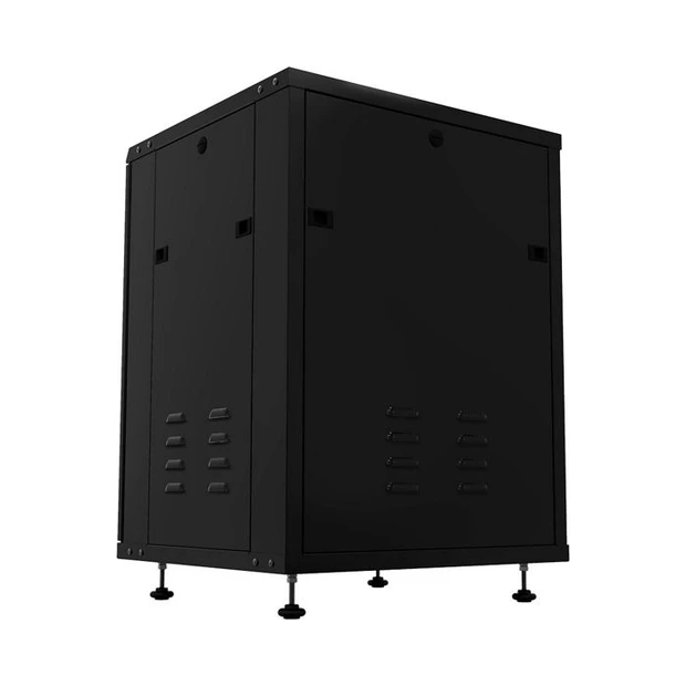 Rack de piso desmontável Intelbras 16U preto com profundidade de 570 mm e abertura para ventilação - Foto 5