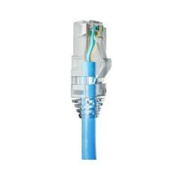 Patch cord U/UTP Furukawa CAT.5e 1.5m azul claro com 4 pares trançados e capa em PVC retardante à chama - Foto 2
