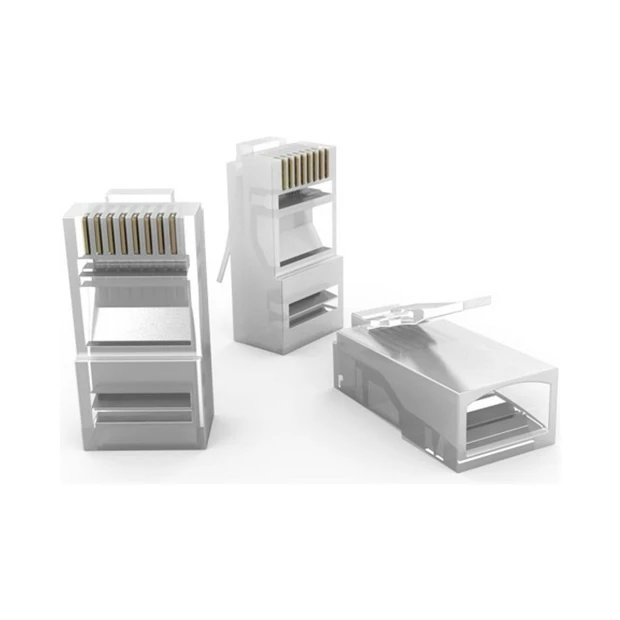 Pino jack RJ-45 FURUKAWA 8x8 CAT.5E de termoplástico com vias de contato em bronze fosforoso para cabeamento estruturado - Foto 2