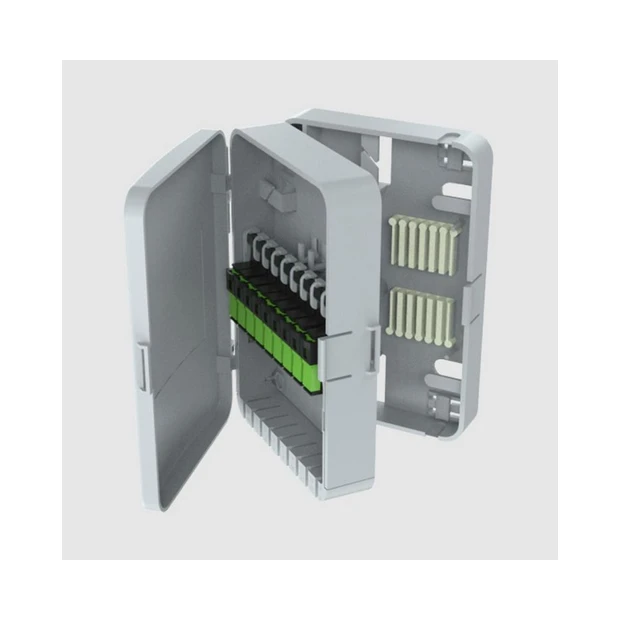 Caixa de terminação óptica FIBRACEM BOX FTTA ADAPT FUSION PLUS 1X16 SC APC CZ STS com design compacto e fácil acesso - Foto 2