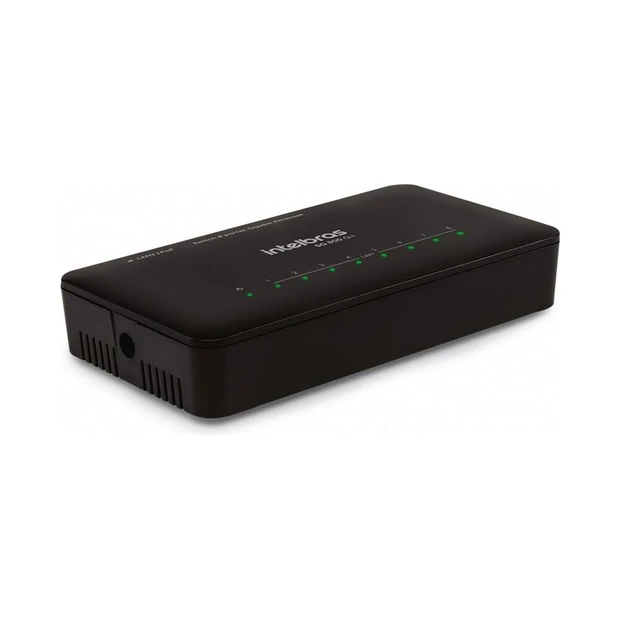 Switch 8 portas Gigabit Ethernet Intelbras SG 800 Q+ compacto com alta velocidade de transferência de dados - Foto 2