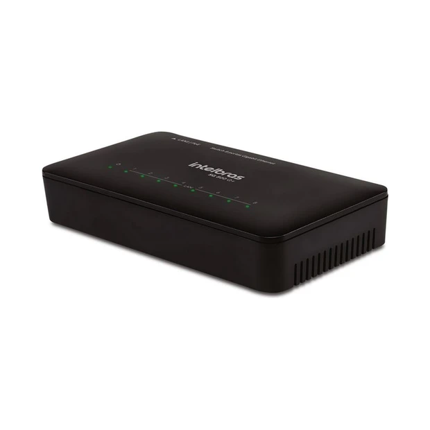 Switch 8 portas Gigabit Ethernet Intelbras SG 800 Q+ compacto com alta velocidade de transferência de dados - Foto 3
