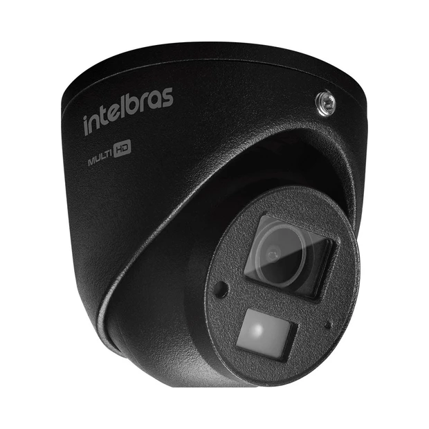 Câmera dome Intelbras VHD 3220 MINI D preta com qualidade Full HD e alcance infravermelho de 20 metros - Foto 2