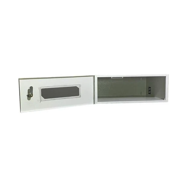 Mini rack MAX ELETRON 15 polegadas branco com porta de visor acrílico e estrutura em aço soldado - Foto 2