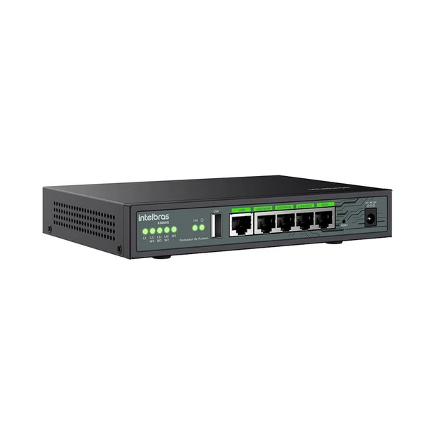 Roteador VPN Intelbras R3005G com 5 portas Gigabit Ethernet e suporte a balanceamento de carga - Foto 3