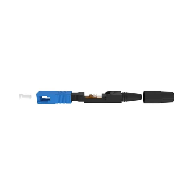 Conector óptico de campo SC/UPC azul 2 FLEX para montagem rápida em redes FTTH com baixa perda de inserção - Foto 3