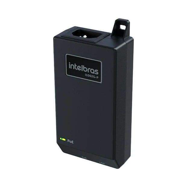 Injetor PoE Intelbras I1002G-P com 2 portas gigabit Ethernet e potência PoE de até 30W - Foto 3