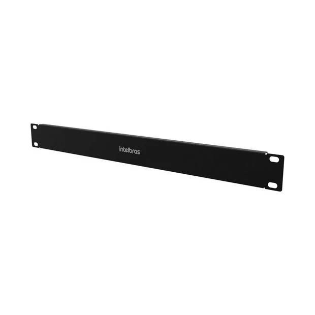Frente falsa 1U Intelbras FF1U preta em aço com pintura eletrostática e dimensões de 488 x 44 x 10 mm - Foto 3