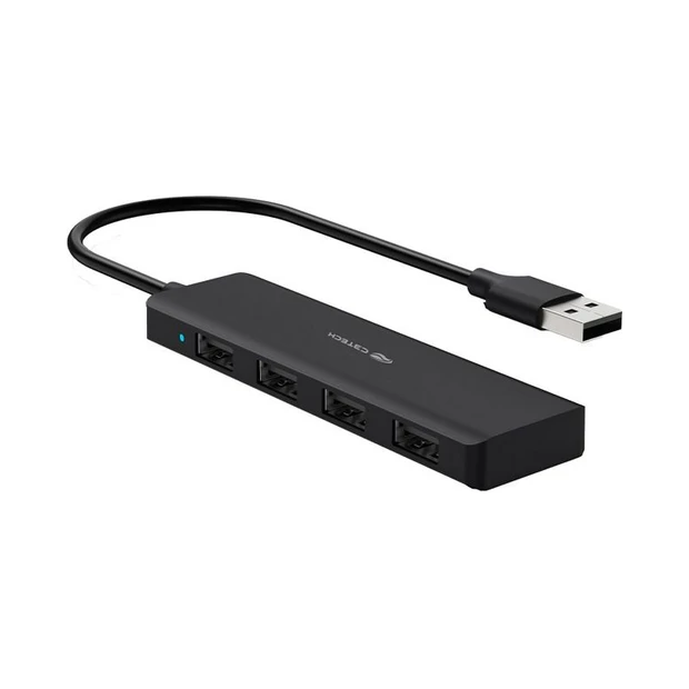 Hub USB 2.0 C3 Tech HU-230BK com 4 portas e cabo de 21 cm para ampliar a conectividade de dispositivos - Foto 2