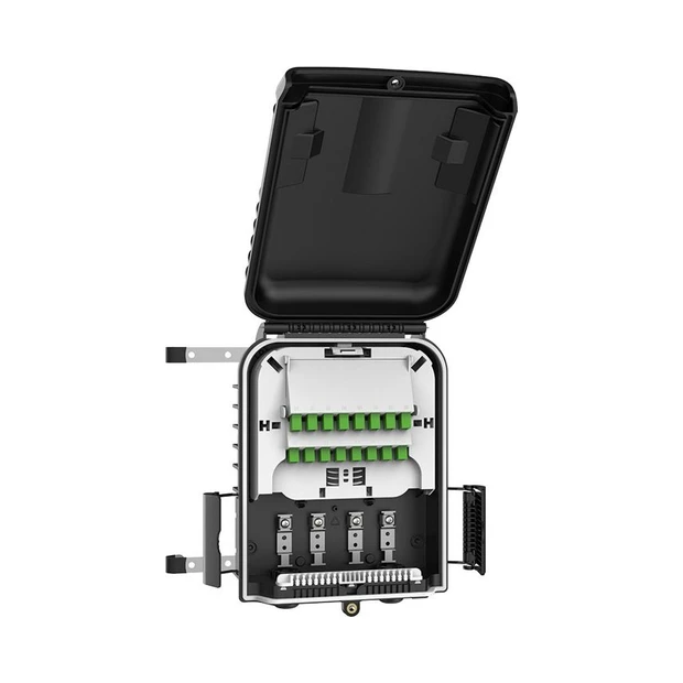 Caixa de terminação óptica Intelbras CTO 16 FO 1x16 SC-APC com grau de proteção IP66 e 4 portas para instalação prática - Foto 3