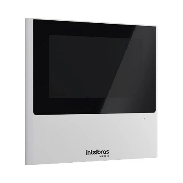Terminal interno de vídeo porteiro Intelbras TVIP 2210 branco com áudio bidirecional e suporte PoE - Foto 2