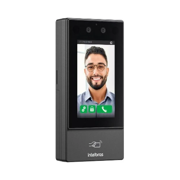 Controlador de acesso facial Intelbras SS 3532 MF com tela LCD e reconhecimento facial de alta precisão - Foto 2