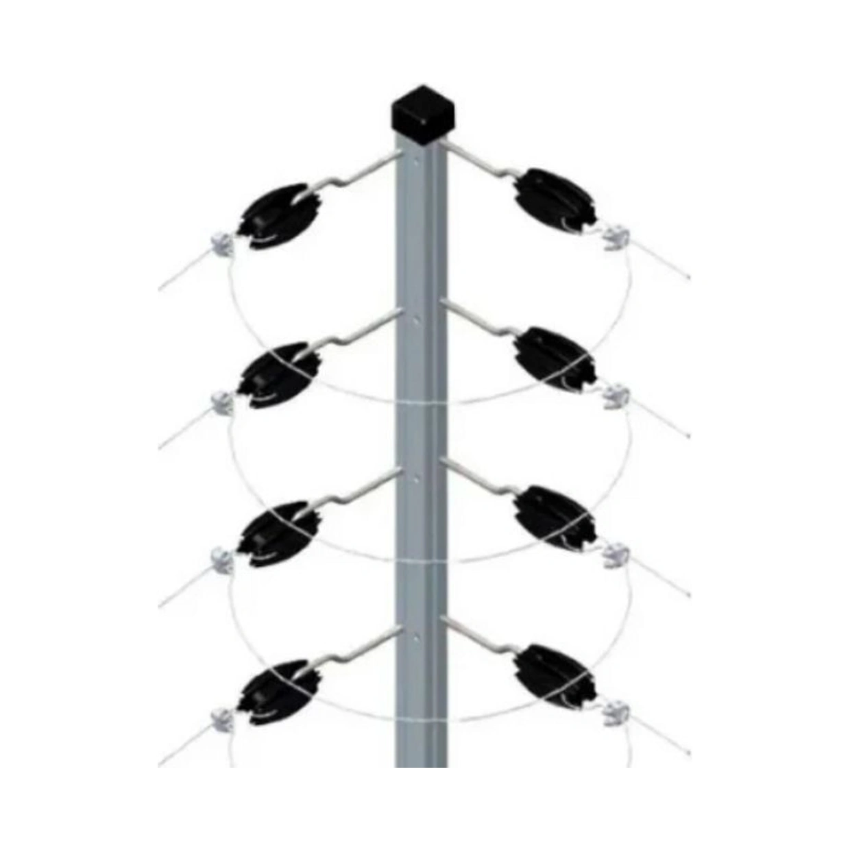 Haste industrial robusta para cercas elétricas