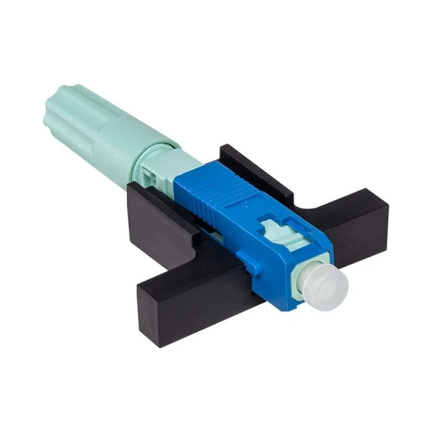 Conector óptico SC/UPC azul Intelbras para cabos drop flat 3mm com baixa perda óptica e alta resistência - Foto 2