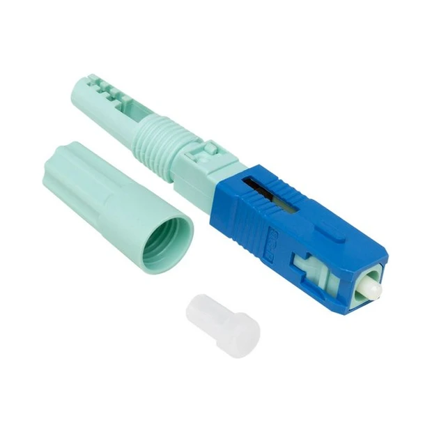 Conector óptico SC/UPC azul Intelbras para cabos drop flat 3mm com baixa perda óptica e alta resistência - Foto 4