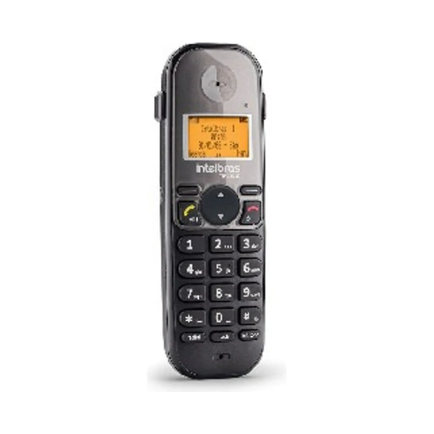 Telefone IP sem fio Intelbras TIP 1001D com tecnologia DECT e bateria de 2,4 VCC 600 mAh para ligações práticas - Foto 3