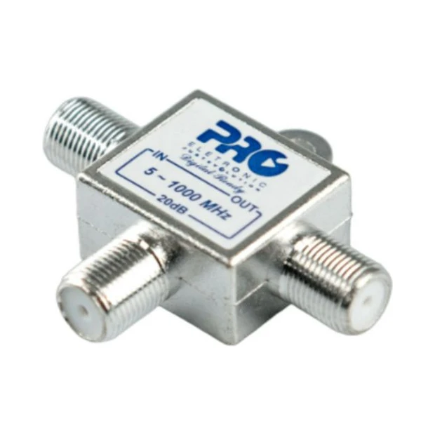 Tomada T Proeletronic 1GHz 20dB solder back com alta frequência e blindagem exclusiva para transmissão de sinais - Foto 2