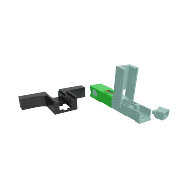 Conector óptico SC/APC 2 FLEX verde com 3 posições ideal para redes FTTH e baixa perda de inserção - Foto 3