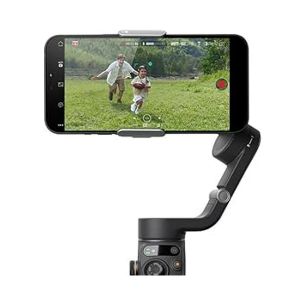 Estabilizador DJI Osmo Mobile 6 cinza escuro compacto com controle intuitivo para filmagens suaves - Foto 2