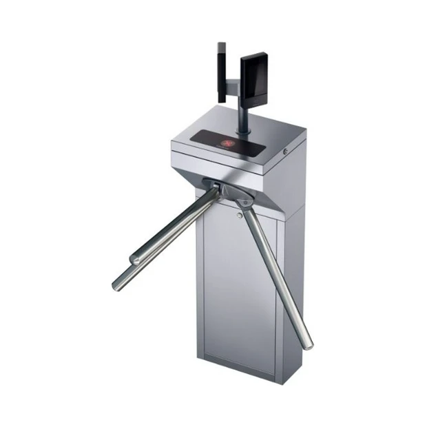 Catraca pedestal Intelbras CAP 3100 inox com controle de acesso automatizado e reconhecimento facial integrado - Foto 2