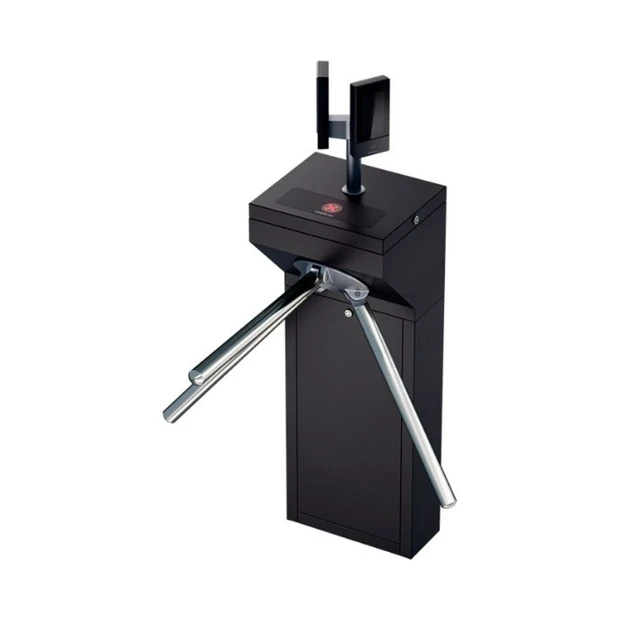 Catraca pedestal Intelbras CAP 3100 Lite MF preta com controle de acesso facial e bloqueio bidirecional - Foto 2