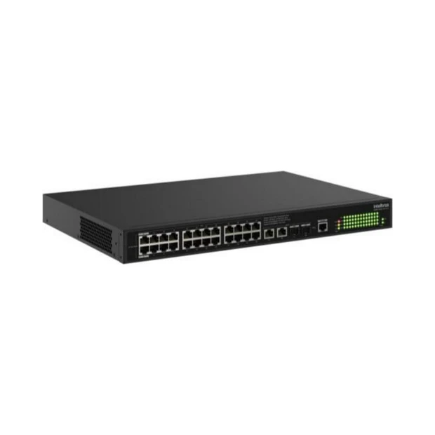 Switch gerenciável Intelbras S2128G-HPA com 24 portas Gigabit Ethernet PoE e 4 portas Uplink - Foto 2