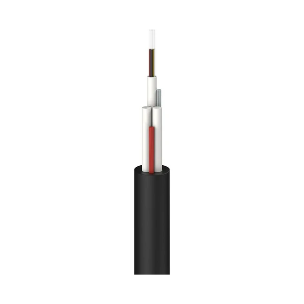Cabo óptico Intelbras CFOA-SM-ASU80-S-6FO-NR 6FO autossustentado com resistência de -20ºC a +65ºC - Foto 2