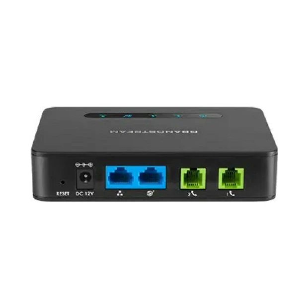 Adaptador de telefone analógico Grandstream HT812 V2 com 2 portas FXS e suporte a 2 perfis SIP - Foto 2