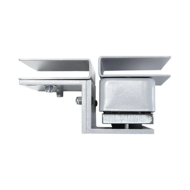 Suporte para vidro Intelbras SV 20150 em aço preto para instalação de fechadura em portas de vidro de até 10 mm - Foto 2