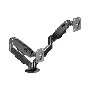 SUPORTE ERGONOMICO ARTICULADO MESA PISTAO A GAS P/ 2 MONITORES 17 A 35 F160N